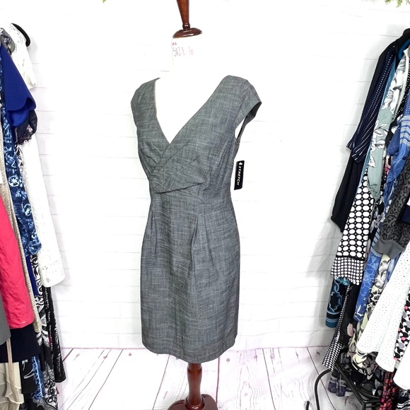 NWT🤩 |•AGB•| Grey Crisscross Top Dress Size 6 - Picture 3 of 8